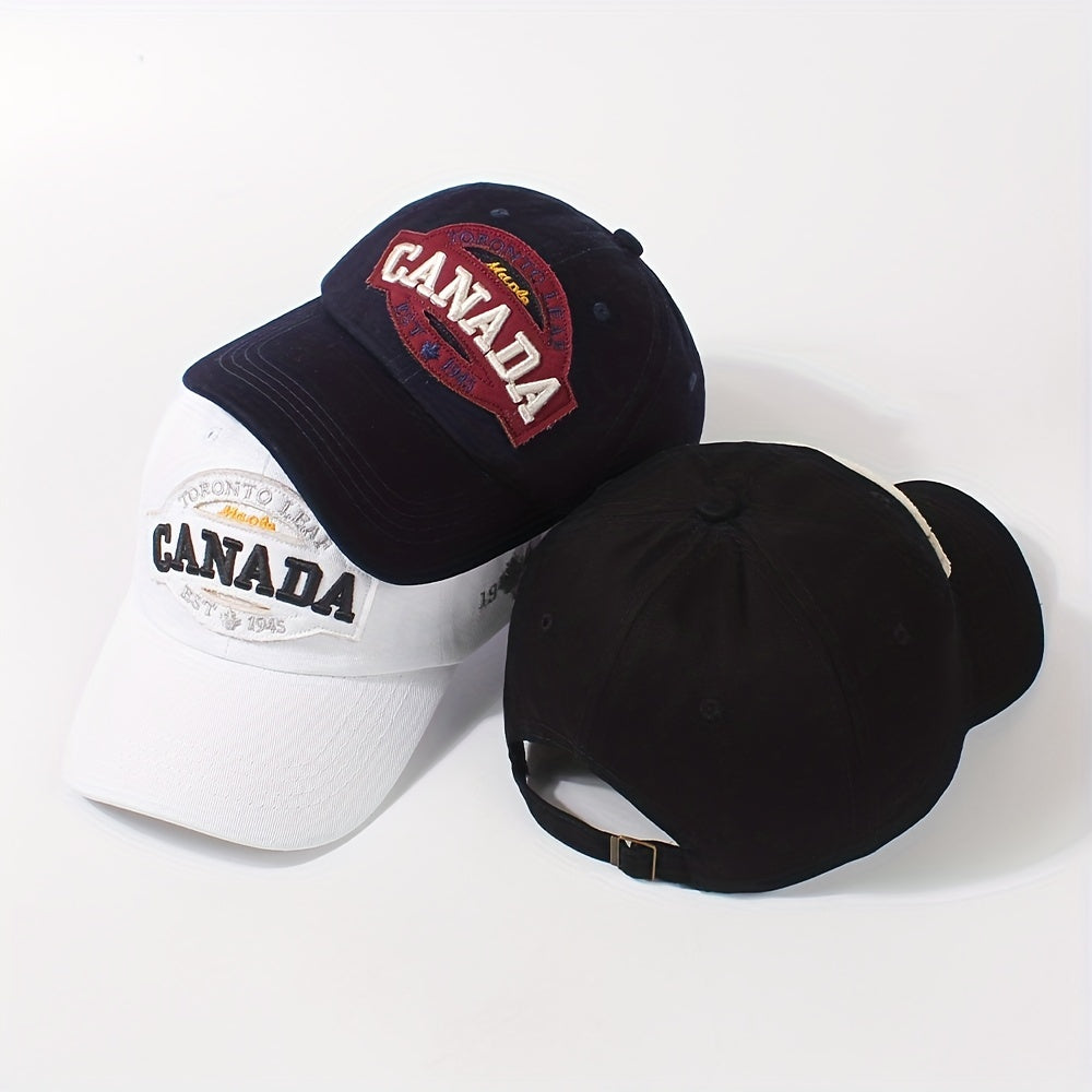 CANADA Maple Leaf Baseball Cap Embroidery Unisex Cotton Dad Hats