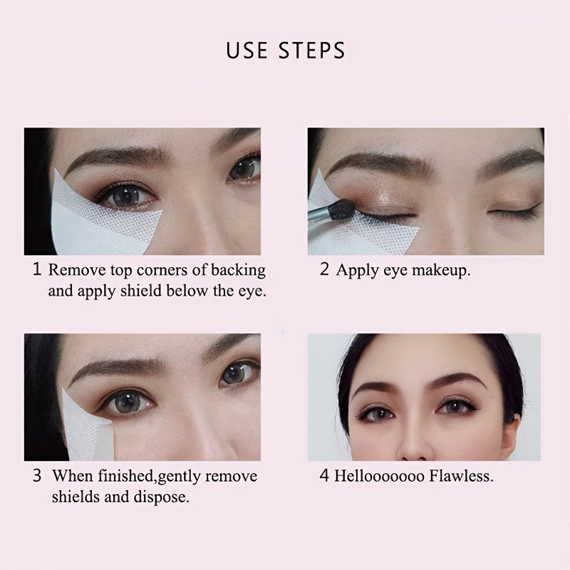 20 PCS Disposable Eyeshadow Stencils Stickers Eye Makeup Stencils Mold