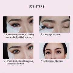 20 PCS Disposable Eyeshadow Stencils Stickers Eye Makeup Stencils Mold