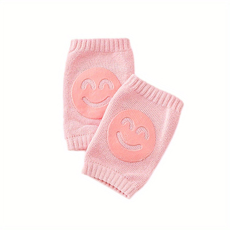 Happy Face Knee Pads for Infants & Toddlers, Baby Socks