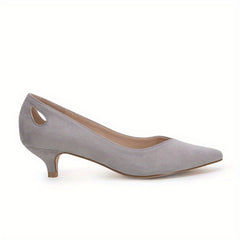 Women's Pointed Toe Kitten Heels Versatile Office Work Shoes