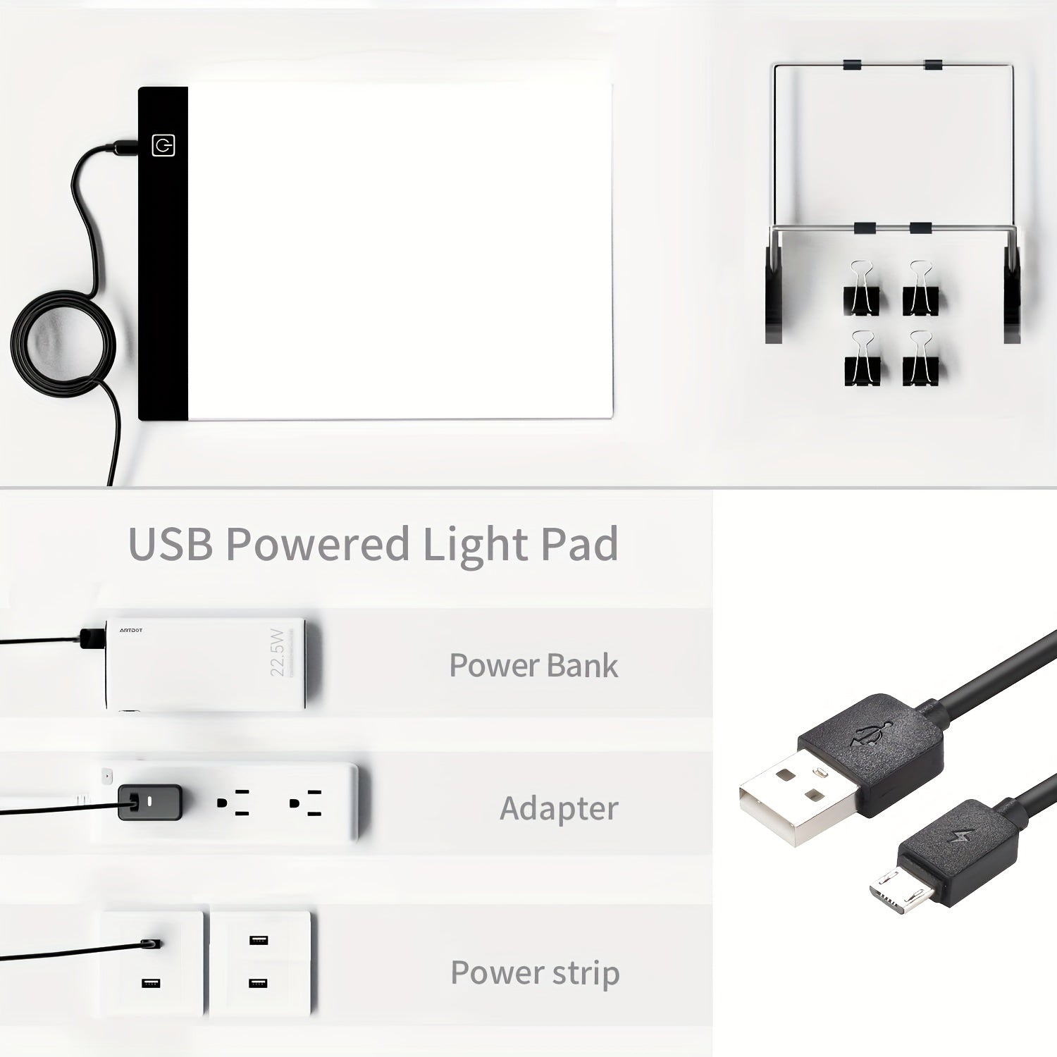 LED Light Box For Tracing Pad USB Powered Light Board