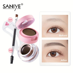 Double Layers Eyebrow Gel with Stencil & Brush