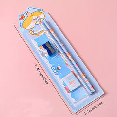 Cartoon Pencil Set - Student Learning Stationery - Small Gift