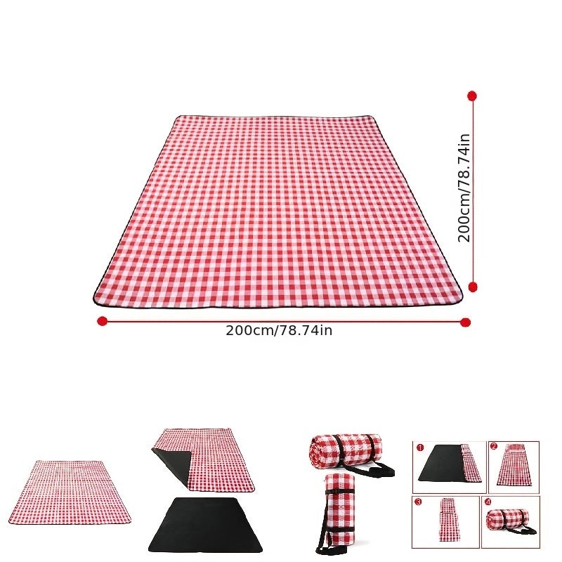 Durable Plaid Picnic Mat for Camping, Beach - Soft Blanket