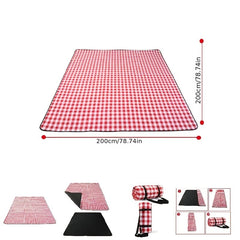 Durable Plaid Picnic Mat for Camping, Beach - Soft Blanket