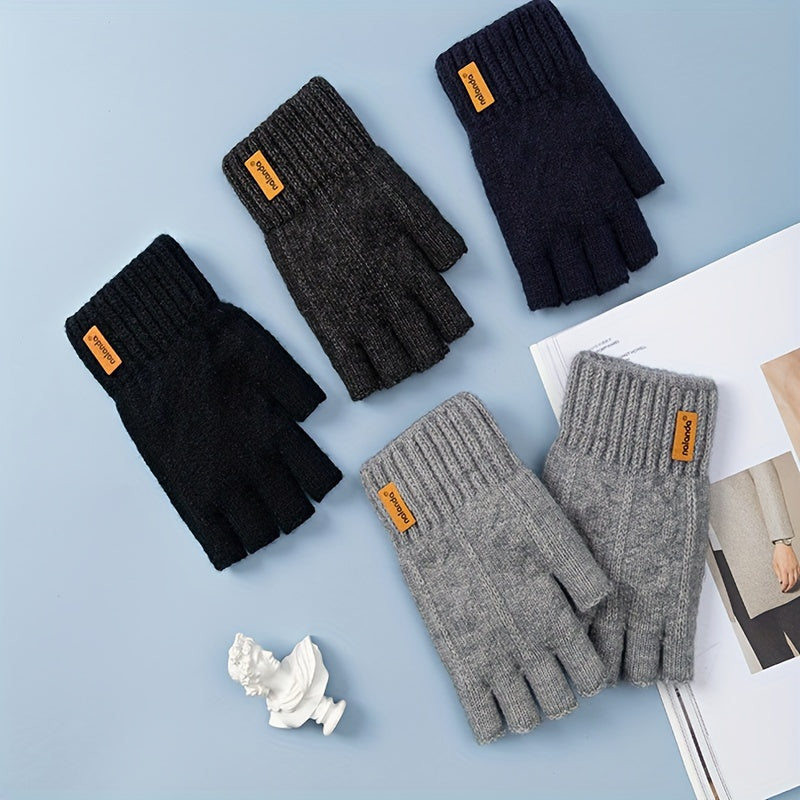 Winter Warm Fingerless Gloves for Outdoor Activities