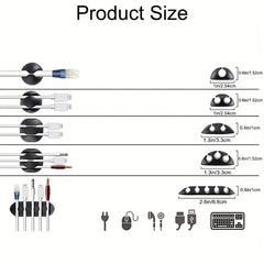 10pcs Cable Clips Adhesive Cord Organizer for Baby Toys and Supplies
