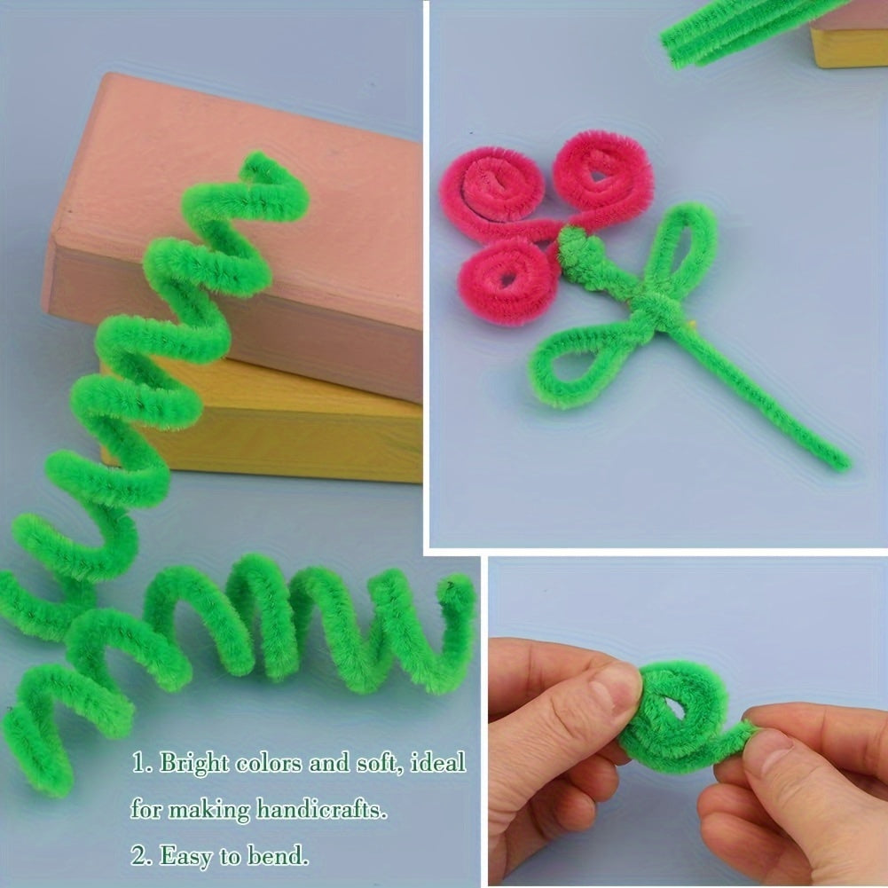 50pcs Pipe Chenille Rod Set For Arts Crafts Decorations Random Mixing
