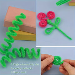 50pcs Pipe Chenille Rod Set For Arts Crafts Decorations Random Mixing