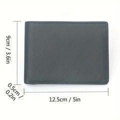 Men's Slim RFID Blocking Leather Wallet Card Holder Coin Purse