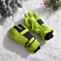 Kids Winter Snow Gloves Waterproof Windproof Warm Gloves
