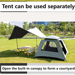 Quick Opening Camping Tent Waterproof and Windproof with Sun Shade