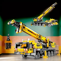 1008pcs City Crane Construction Set Urban Series Engineering Vehicle Building