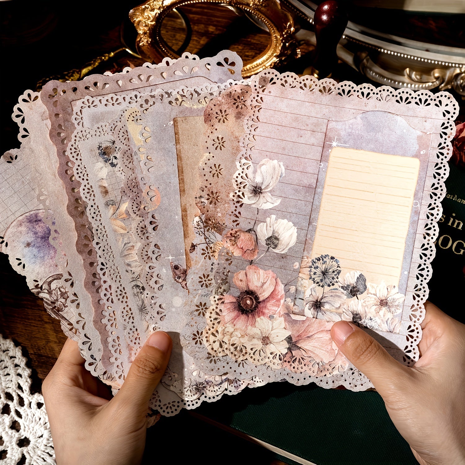 10pcs Vintage Scrapbook Paper Mix Special Papers For Scrapbooking