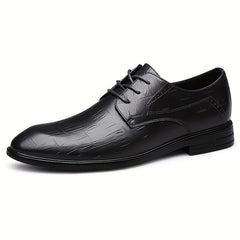 Men's Leather Derby Shoes British Style Wear Resistant
