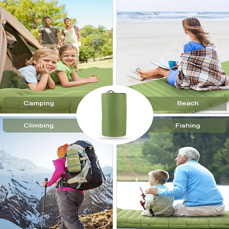 Ultralight Inflatable Sleeping Pad with Pillow for Camping