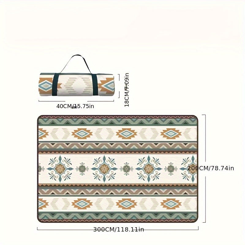 Portable Waterproof Picnic Blanket Foldable Machine Washable Mat