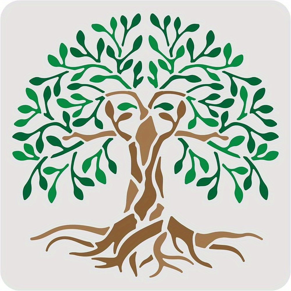1pc Tree Craft Stickers Plastic Stencils for Scrapbook Painting