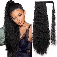 Kinky Curly Ponytail Extensions Synthetic Hair Piece