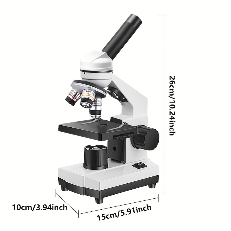 Biological Dual Light Metal Microscope with LED Light Compact Portable