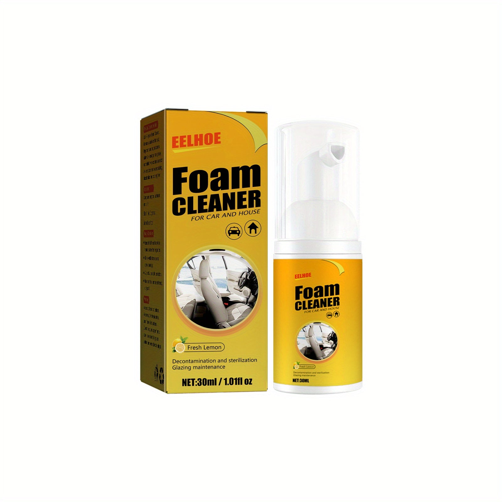 2 Boxes 30 100ML Foam Cleaner for Leather Car Interior Home Maintenance