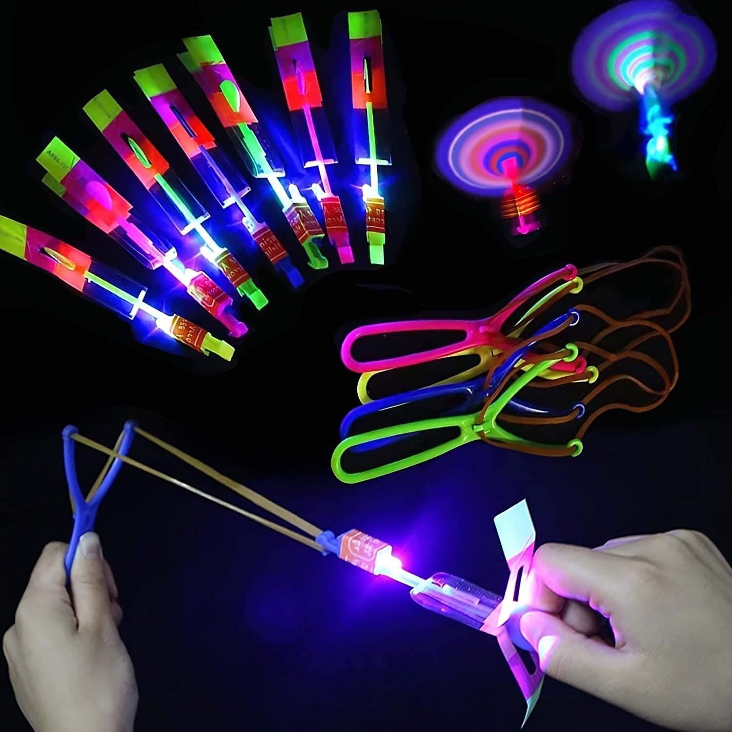 10pcs LED Light Arrow Flying Toys Flashing Children's Toys