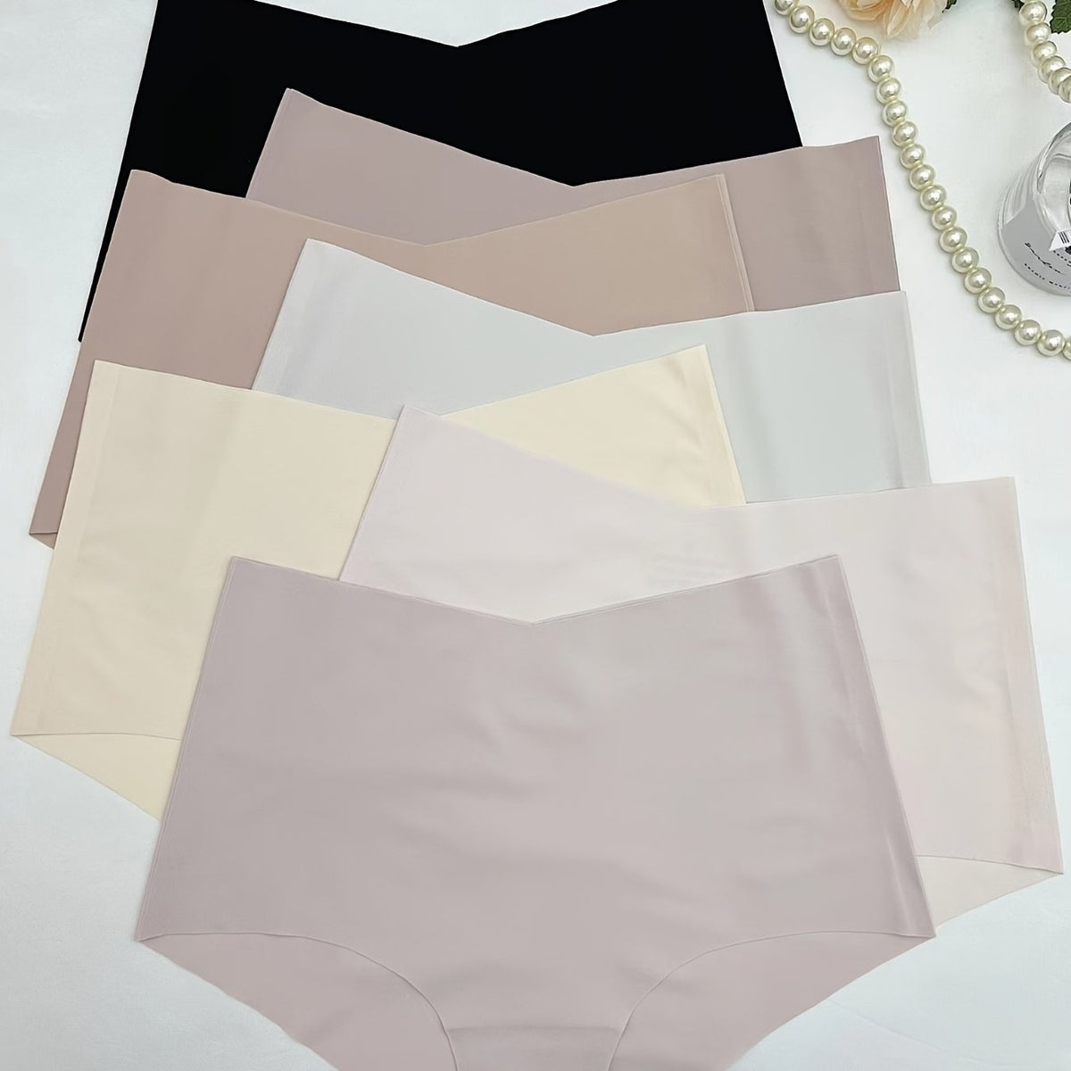7pcs Multicolor Briefs High Waist Panties Women's Underwear