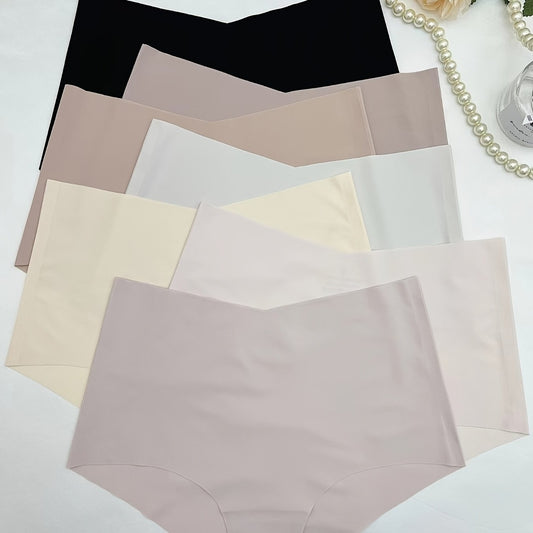 7pcs Multicolor Briefs High Waist Panties Women's Underwear