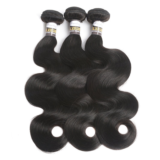 3pcs Body Wave Human Hair Extensions 10a Weaves 20-32-76 Hair Bundles