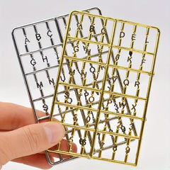 Mini Alphabet Number Boards Set for Dollhouses DIY House