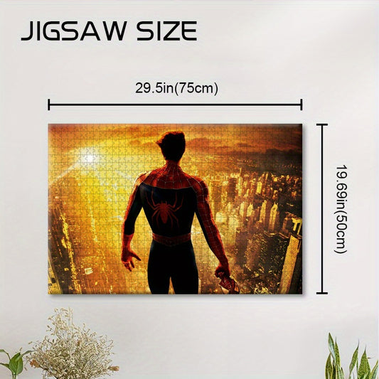 1000pcs Spider Themed Jigsaw Puzzle - Family Fun Activity