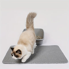 Large Waterproof Cat Litter Mat Double Layer Washable Non Slip