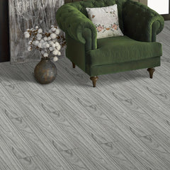 Wood Grain Raw Printing Signal Gray Floor Stickers