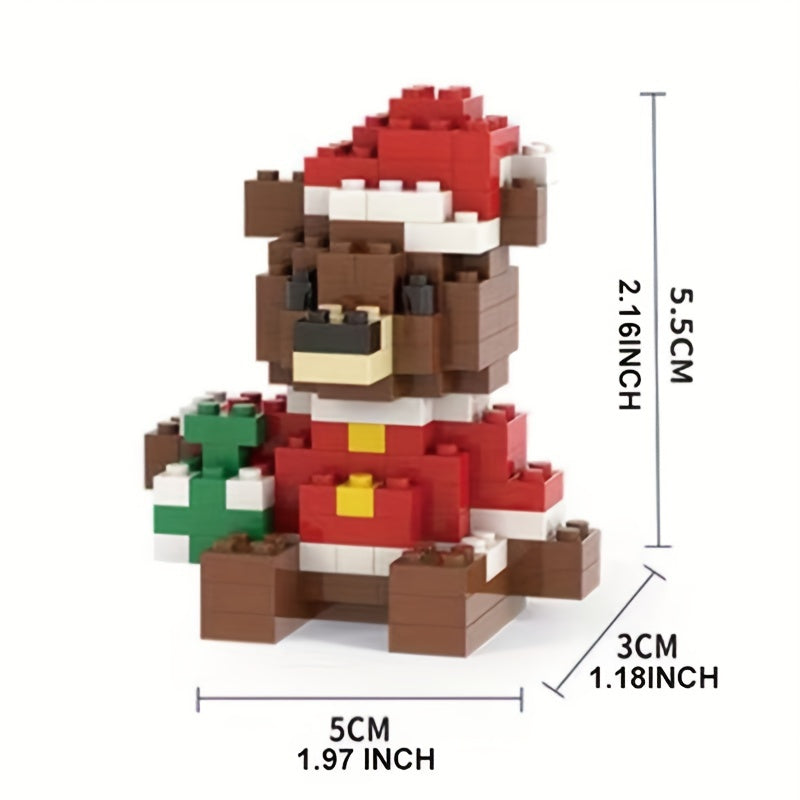 Christmas Santa Claus Tree Boots Elk Building Blocks Model