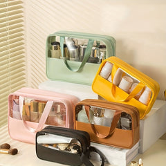 3pcs Set Portable Transparent Cosmetics Bag Waterproof Toiletry Bag