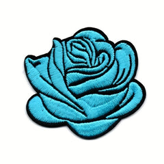 Embroidery Rose Clothing Accessories Flower Patch For Men