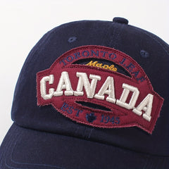 CANADA Maple Leaf Baseball Cap Embroidery Unisex Cotton Dad Hats