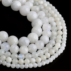 15in Moonstone Beads 6 8 10mm Round Loose Spacer Beads DIY Jewelry Making