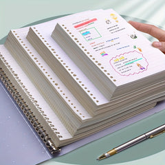 Loose Leaf Core Paper 60 Sheets 120 Pages 80g 26 Hole A5 B5 A4 Road Paper