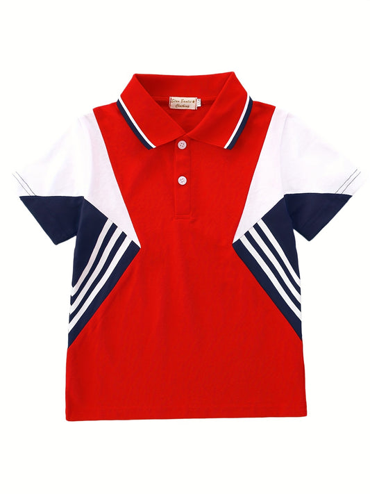 Summer Ready Polo Shirts for Boys & Girls Matching Lapel Tops