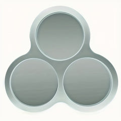 Washable Silicone Round Cake Molds & Decorating Tray Set