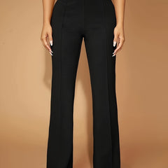  Women's High Waist Flared Trousers