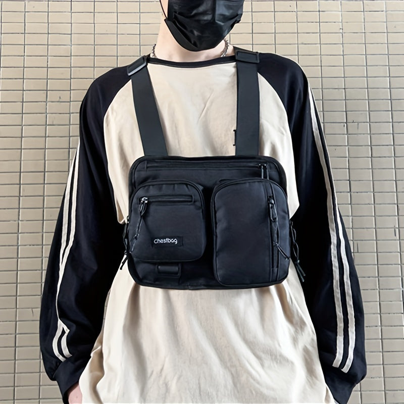 Men's Outdoor Waistcoat Chest Bag Sports Fitness Mobile Phone Bag