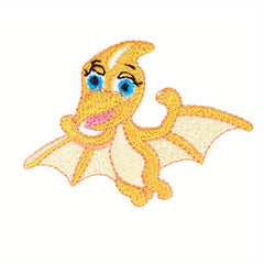 Dinosaur Iron on Embroidery For Kids Clothes DIY Handbook Storage