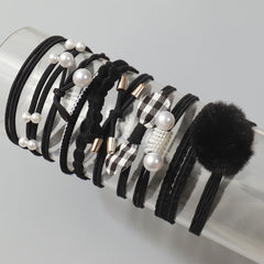 10pcs Hair Rope Rubber Band Head Rope Hair Ring Headdress