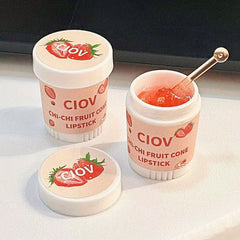 Strawberry Lip Balm Ice Cream Cone Honey Flavor Petrolatum Lipstick