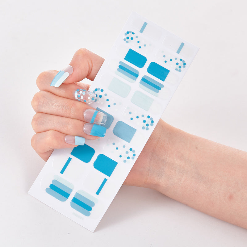 3D Self Adhesive Nail Polish Stickers Full Cover Manicure Stickers