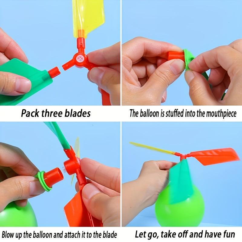 DIY Balloon Helicopter Toy Kit for Kids