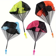 Colorful Hand Throw Parachute Toy Durable Safe Creative Adventure Figures